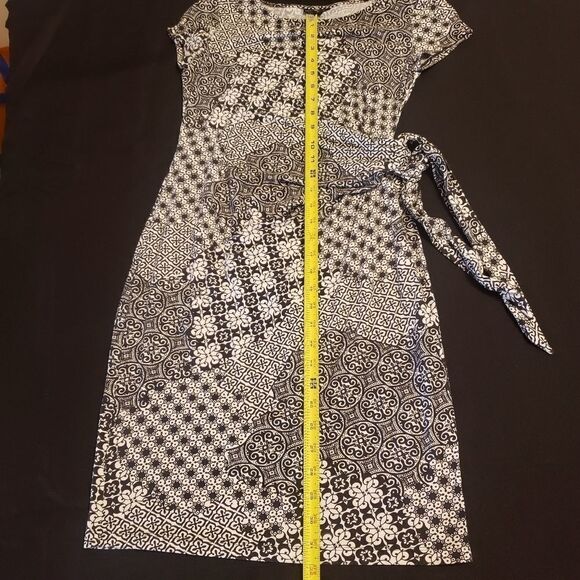 LAFAYETTE 148 Cap Sleeve Midi Wrap Style Dress - Picture 3 of 11